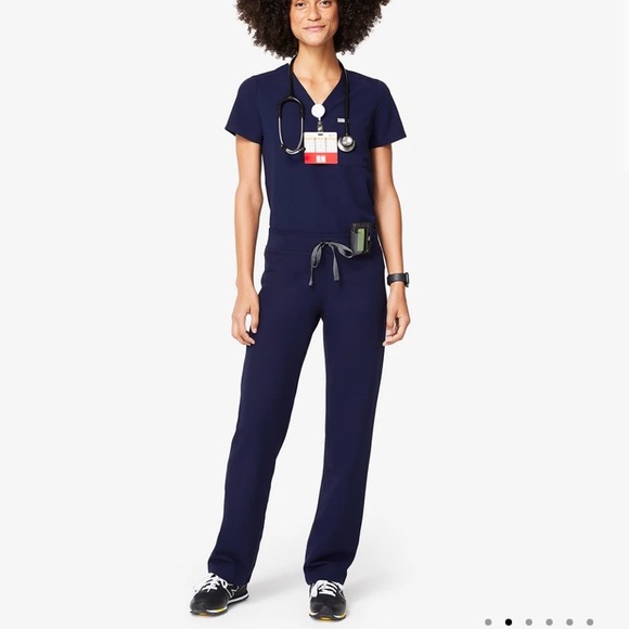 Figs Navy Scrub Set